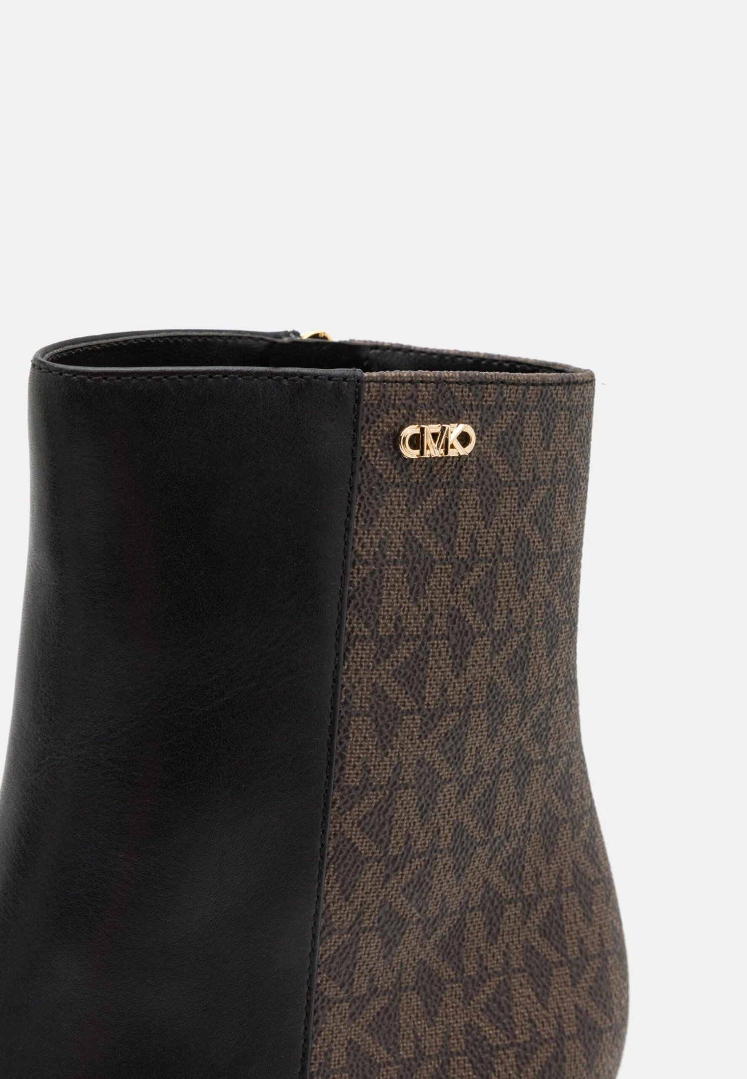 MICHAEL Michael Kors Perla Mid - Enkellaarsjes Met Hoge Hak - Black/Brown 9 MICHAEL Michael Kors Perla Mid - Enkellaarsjes Met Hoge Hak - Black/Brown - Afbeelding 7