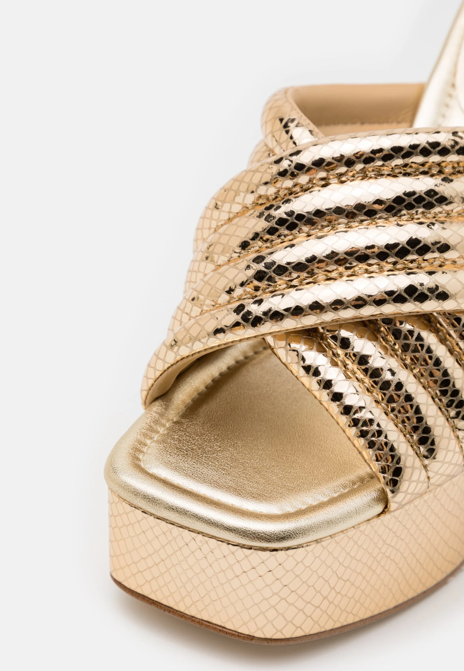 MICHAEL Michael Kors Portia Platform- Muiltjes Met Hak - Pale Gold 9 MICHAEL Michael Kors Portia Platform- Muiltjes Met Hak - Pale Gold - Afbeelding 7