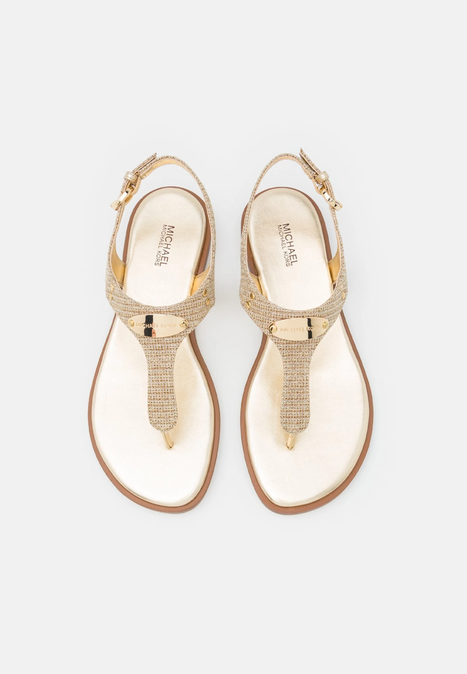 MICHAEL Michael Kors Plate Thong - Teensandalen - Pale Gold 7 MICHAEL Michael Kors Plate Thong - Teensandalen - Pale Gold - Afbeelding 5
