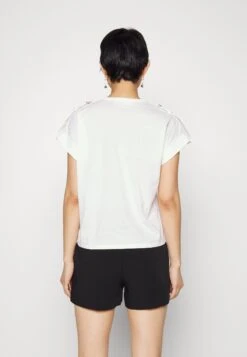 MICHAEL Michael Kors Snap Epaulette- T-Shirt Print - White 10 MICHAEL Michael Kors Snap Epaulette- T-Shirt Print - White -MICHAEL Michael Kors 8b88bed17a8f4376babf053d98ded78b