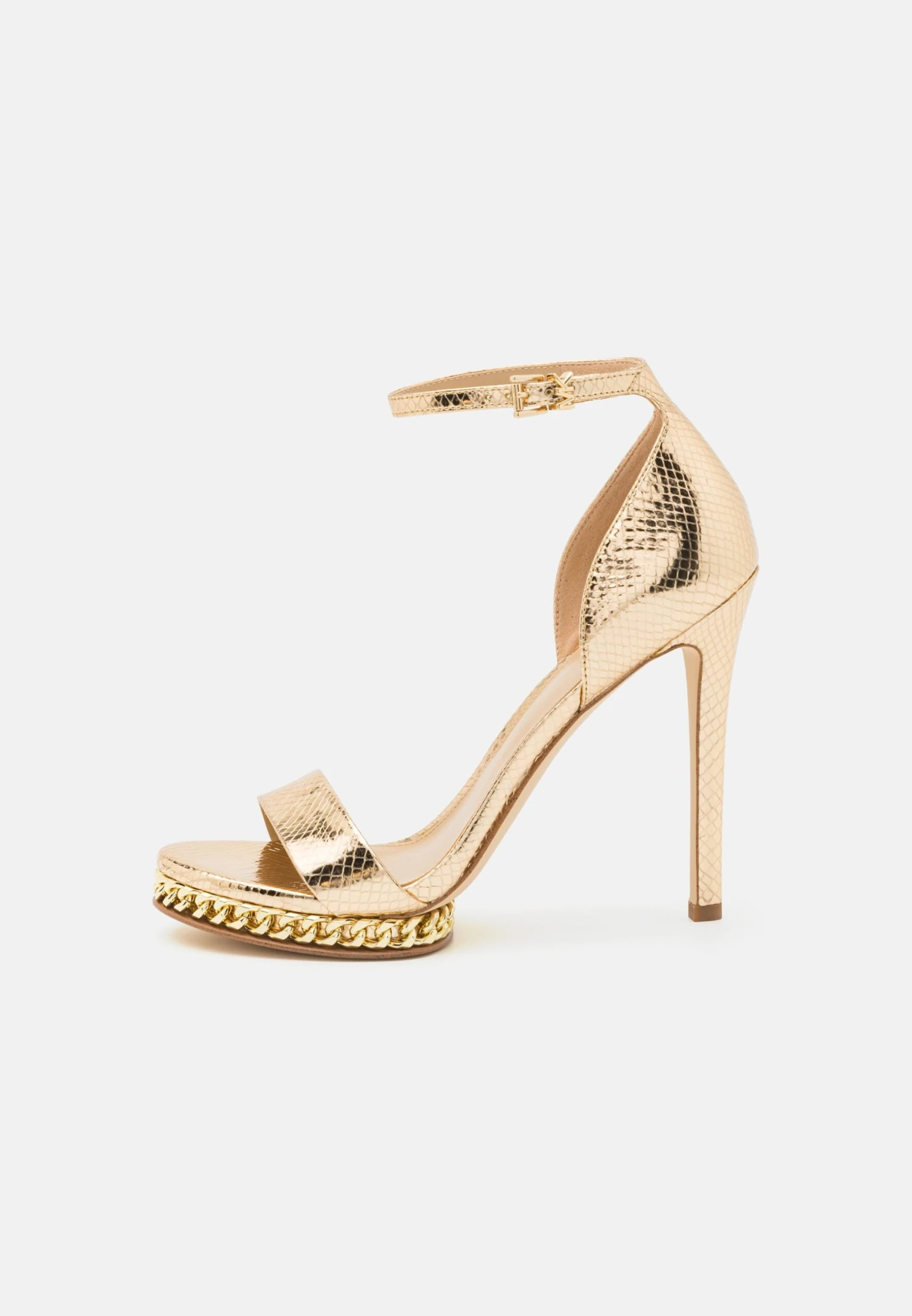 MICHAEL Michael Kors Jordyn Chain Platform - Sandalen Met Plateauzool - Pale Gold 4 MICHAEL Michael Kors Jordyn Chain Platform - Sandalen Met Plateauzool - Pale Gold - Afbeelding 2