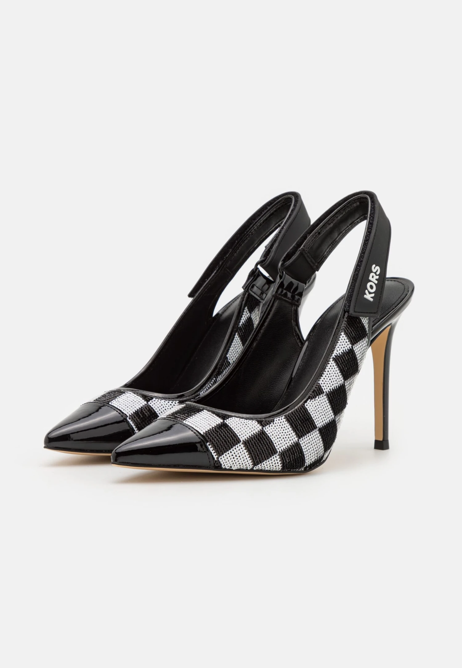 MICHAEL Michael Kors Kourtney Toe Cap Sling - Klassieke Pumps - Black/Optic White 5 MICHAEL Michael Kors Kourtney Toe Cap Sling - Klassieke Pumps - Black/Optic White - Afbeelding 3