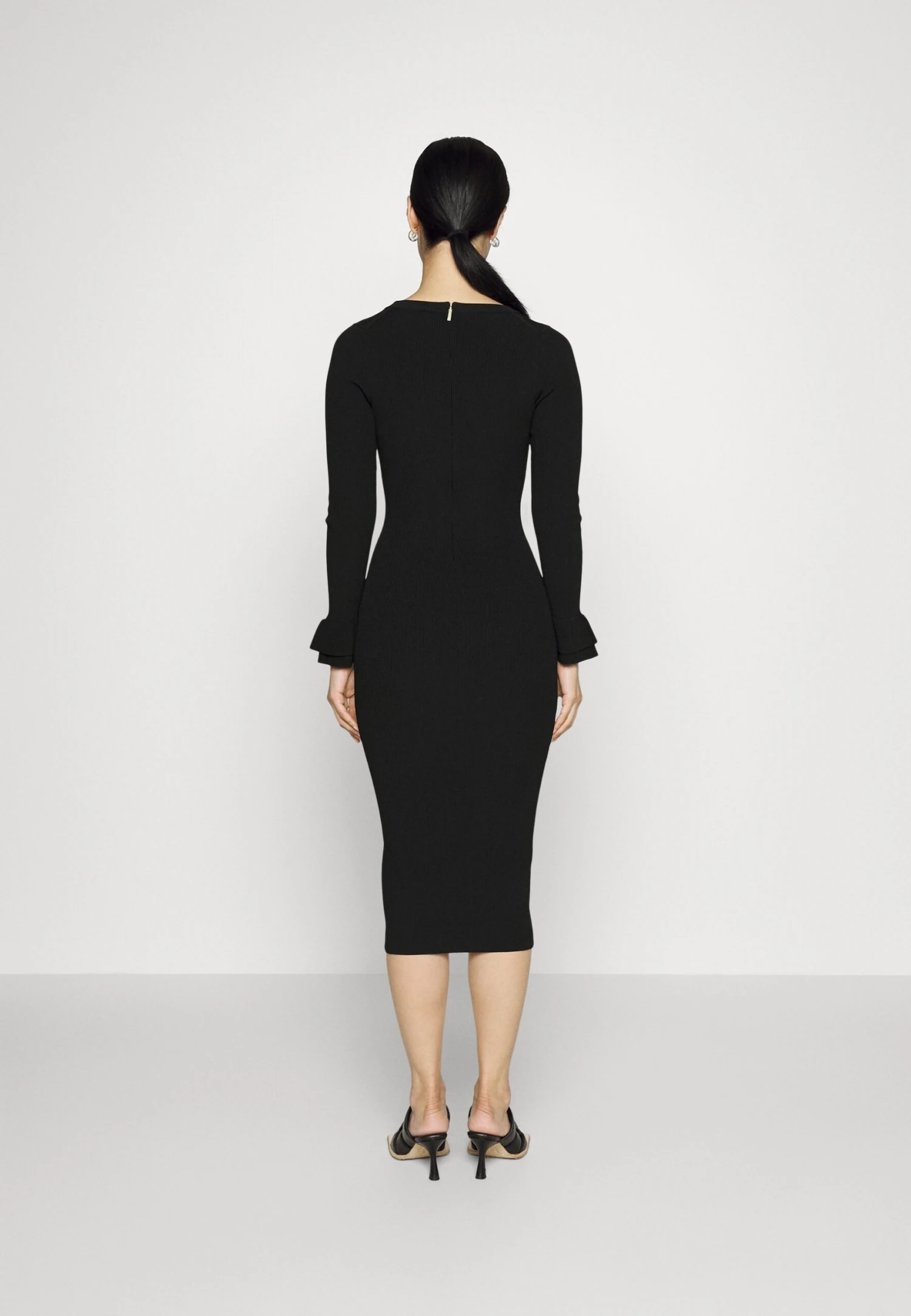 MICHAEL Michael Kors Ruffle Cuff- Cocktailjurk - Black 5 MICHAEL Michael Kors Ruffle Cuff- Cocktailjurk - Black - Afbeelding 3