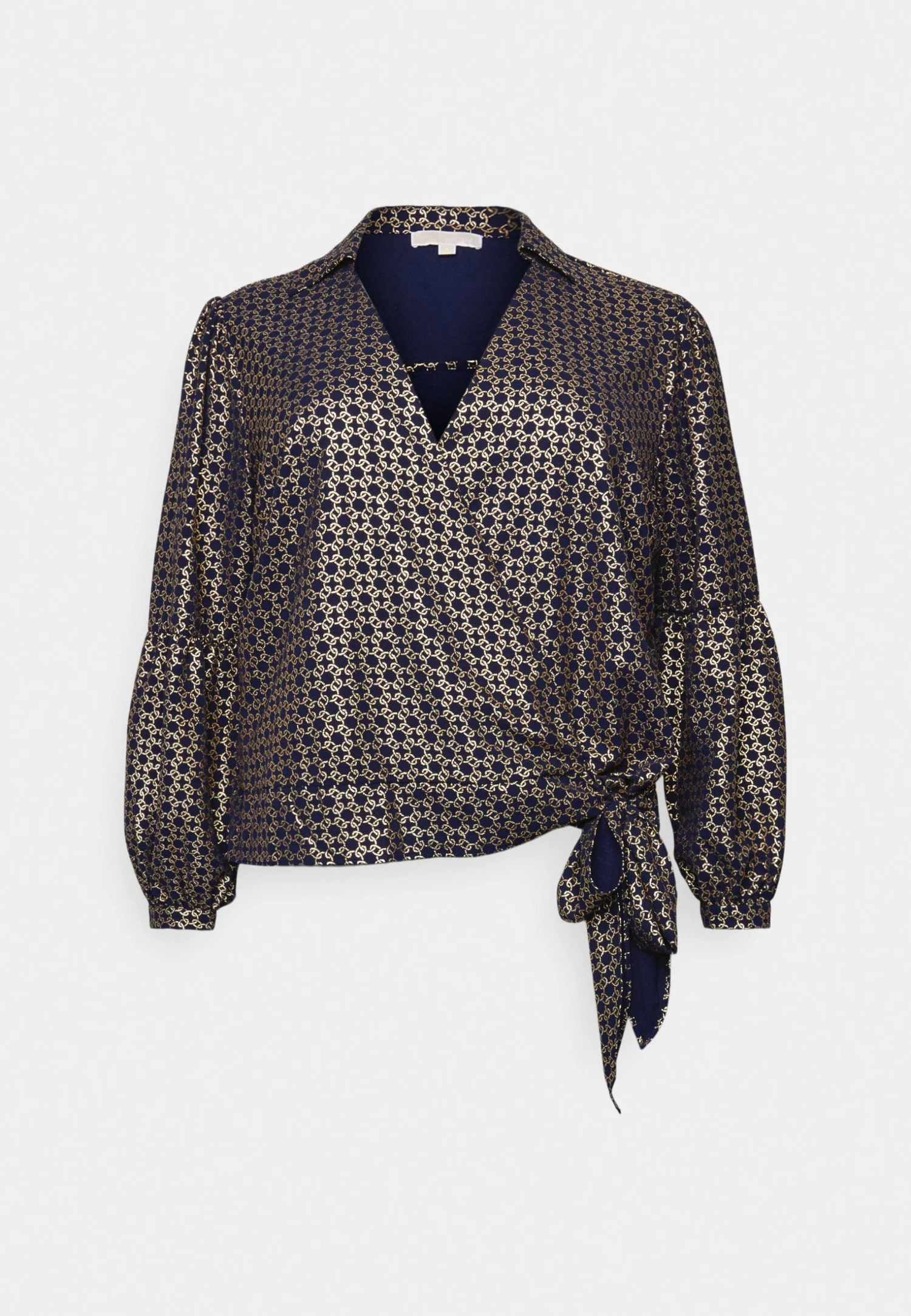 MICHAEL Michael Kors Chain Wrap- Blouse - Midnightblue 6 MICHAEL Michael Kors Chain Wrap- Blouse - Midnightblue - Afbeelding 4