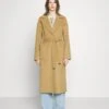 MICHAEL Michael Kors Belted Wrap Style Face Coat - Mantel - Camel