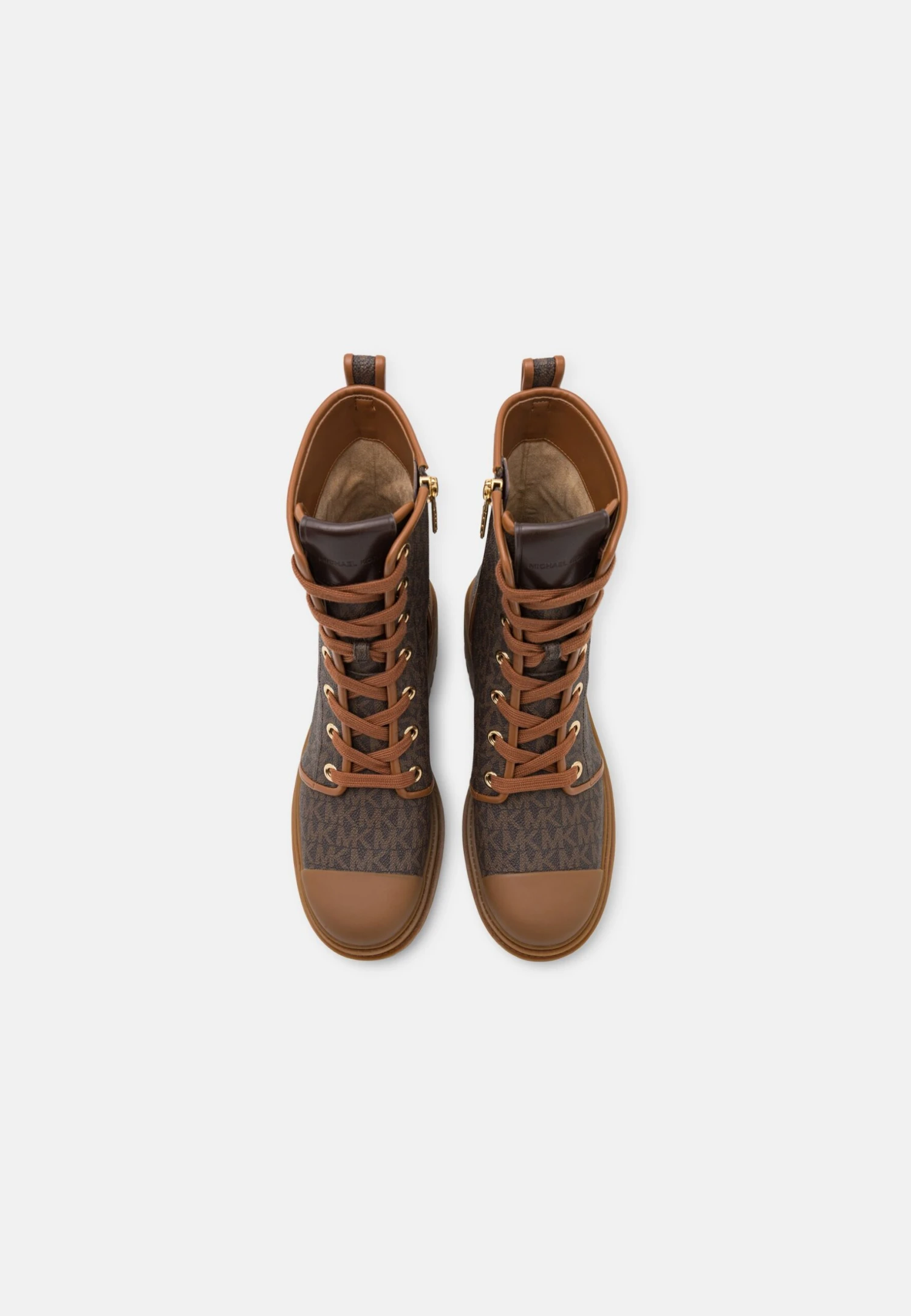 MICHAEL Michael Kors Hanley- Enkellaarsjes Met Plateauzool - Brown 7 MICHAEL Michael Kors Hanley- Enkellaarsjes Met Plateauzool - Brown - Afbeelding 5