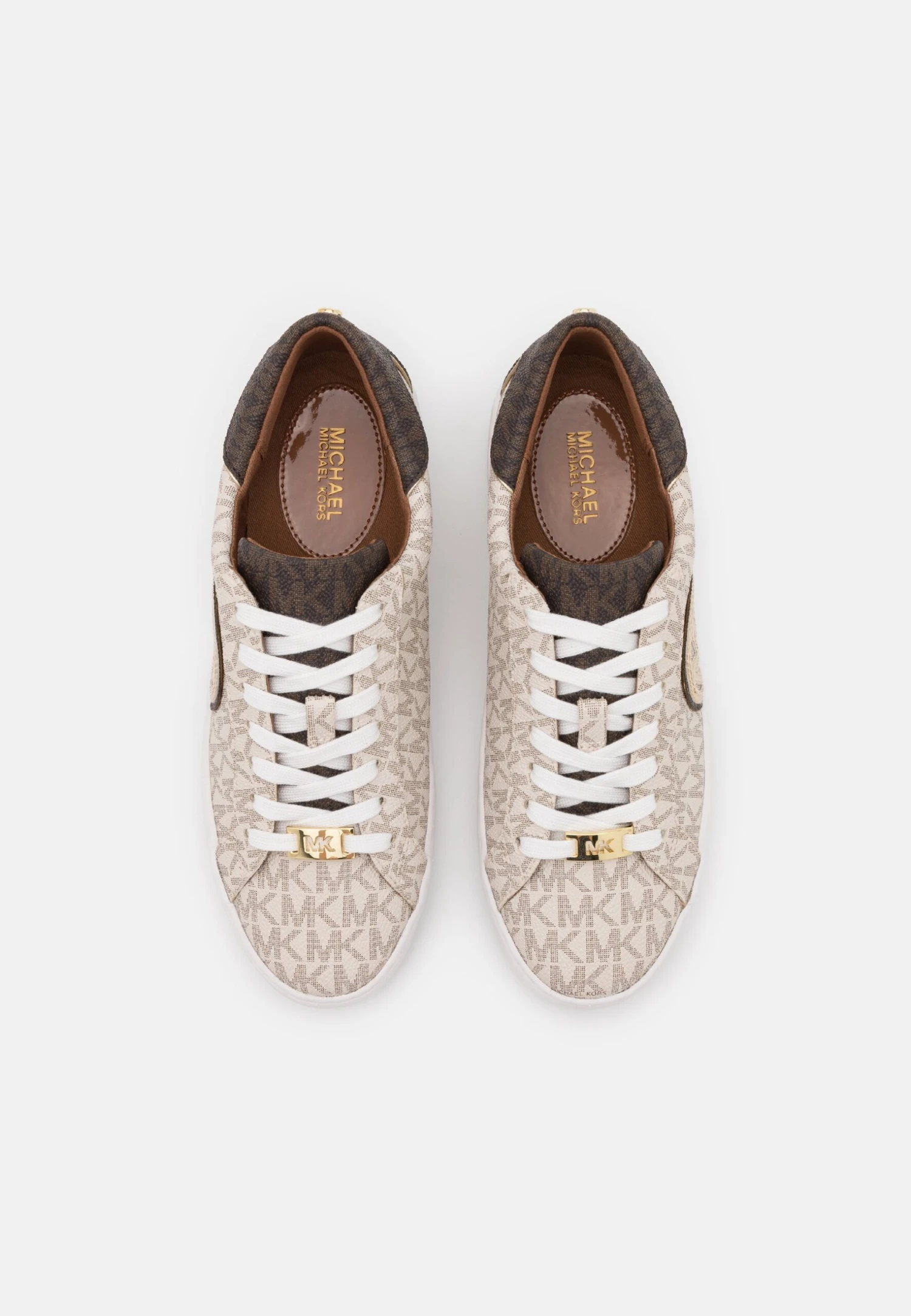 MICHAEL Michael Kors Keaton - Sneakers Laag - Vanilla/Brown 7 MICHAEL Michael Kors Keaton - Sneakers Laag - Vanilla/Brown - Afbeelding 5