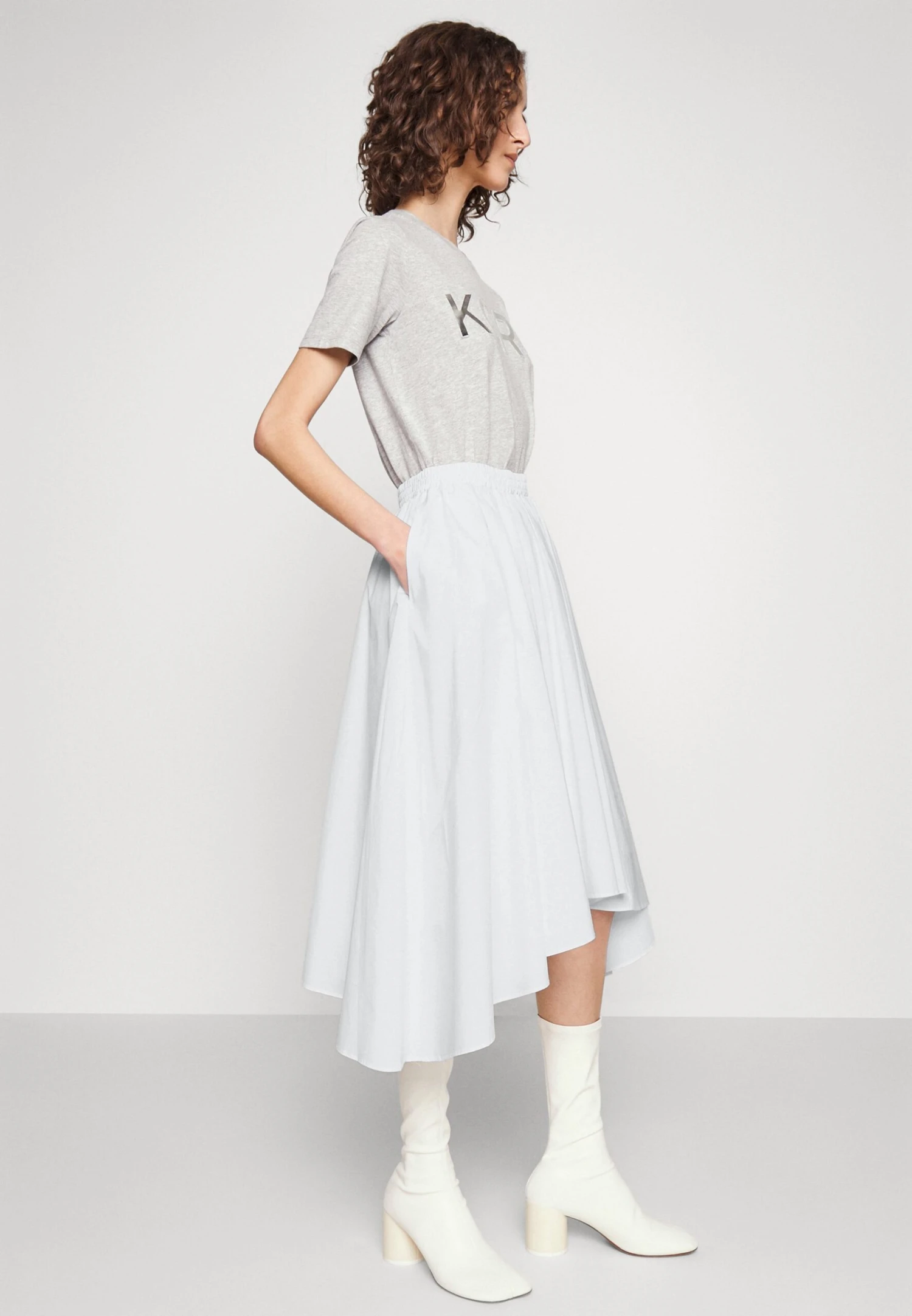 MICHAEL Michael Kors Pull On - A-Lijn Rok - White 6 MICHAEL Michael Kors Pull On - A-Lijn Rok - White - Afbeelding 4