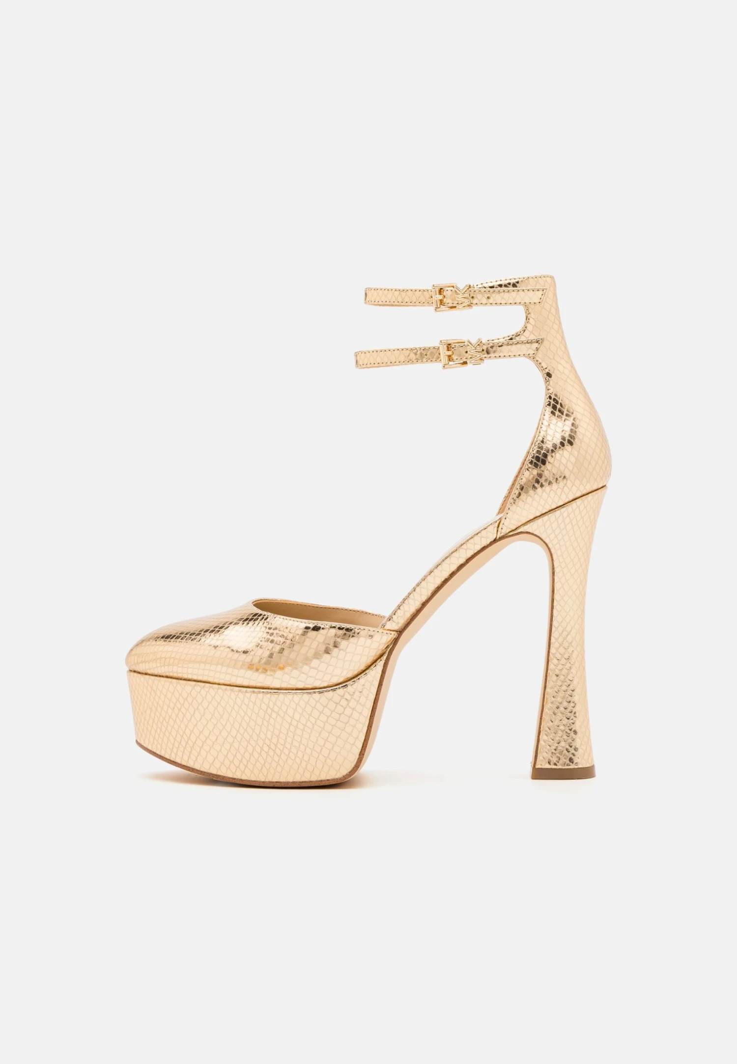 MICHAEL Michael Kors Martina Ankle Strap - Plateaupumps - Pale Gold 4 MICHAEL Michael Kors Martina Ankle Strap - Plateaupumps - Pale Gold - Afbeelding 2