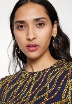 MICHAEL Michael Kors Chain Ruched- Cocktailjurk - Midnightblue -MICHAEL Michael Kors a00c68db69704322a7bdcbb43cd2beb4