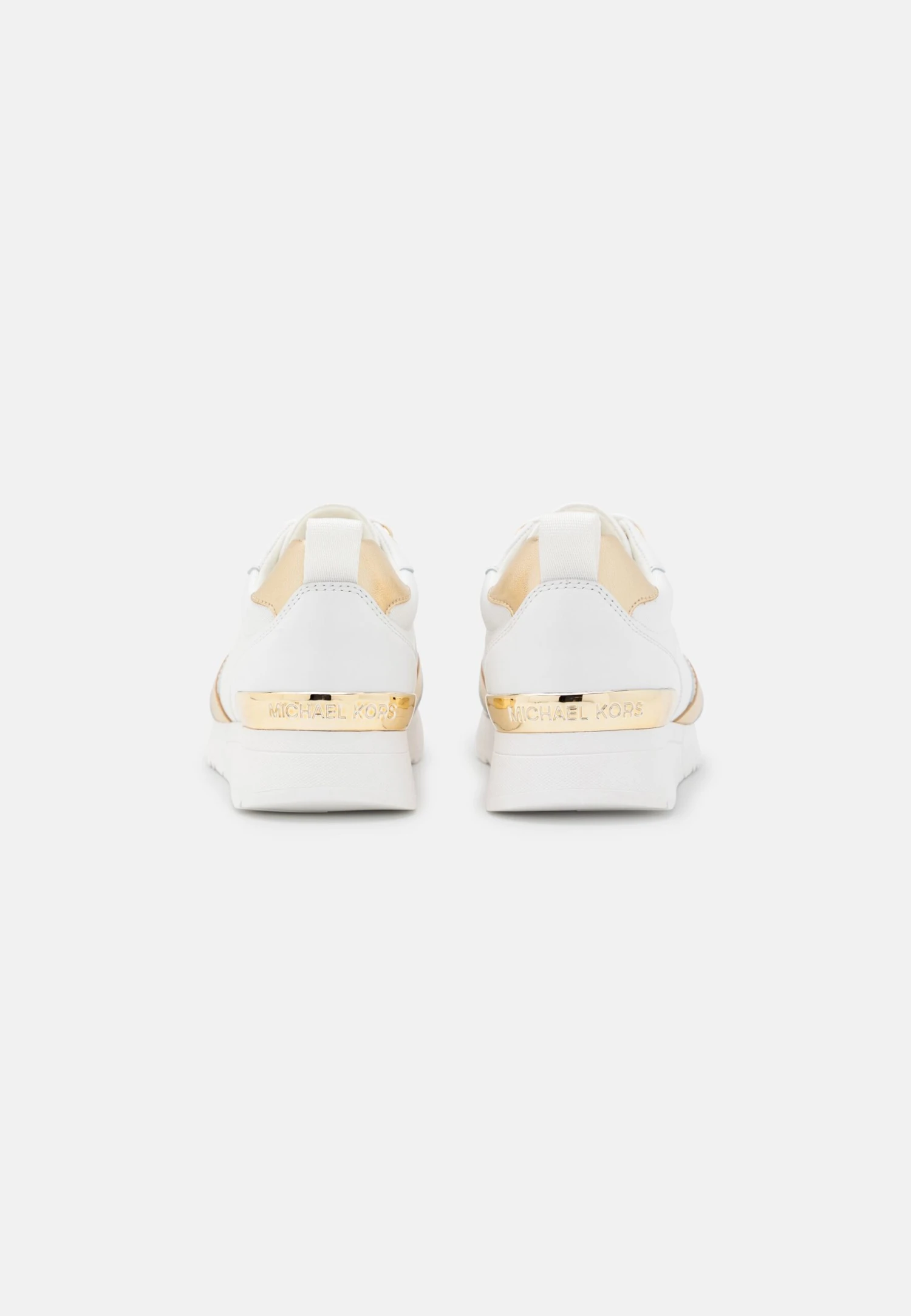 MICHAEL Michael Kors Allie Stride Trainer - Sneakers Laag - Optic White/Pale Gold 6 MICHAEL Michael Kors Allie Stride Trainer - Sneakers Laag - Optic White/Pale Gold - Afbeelding 4