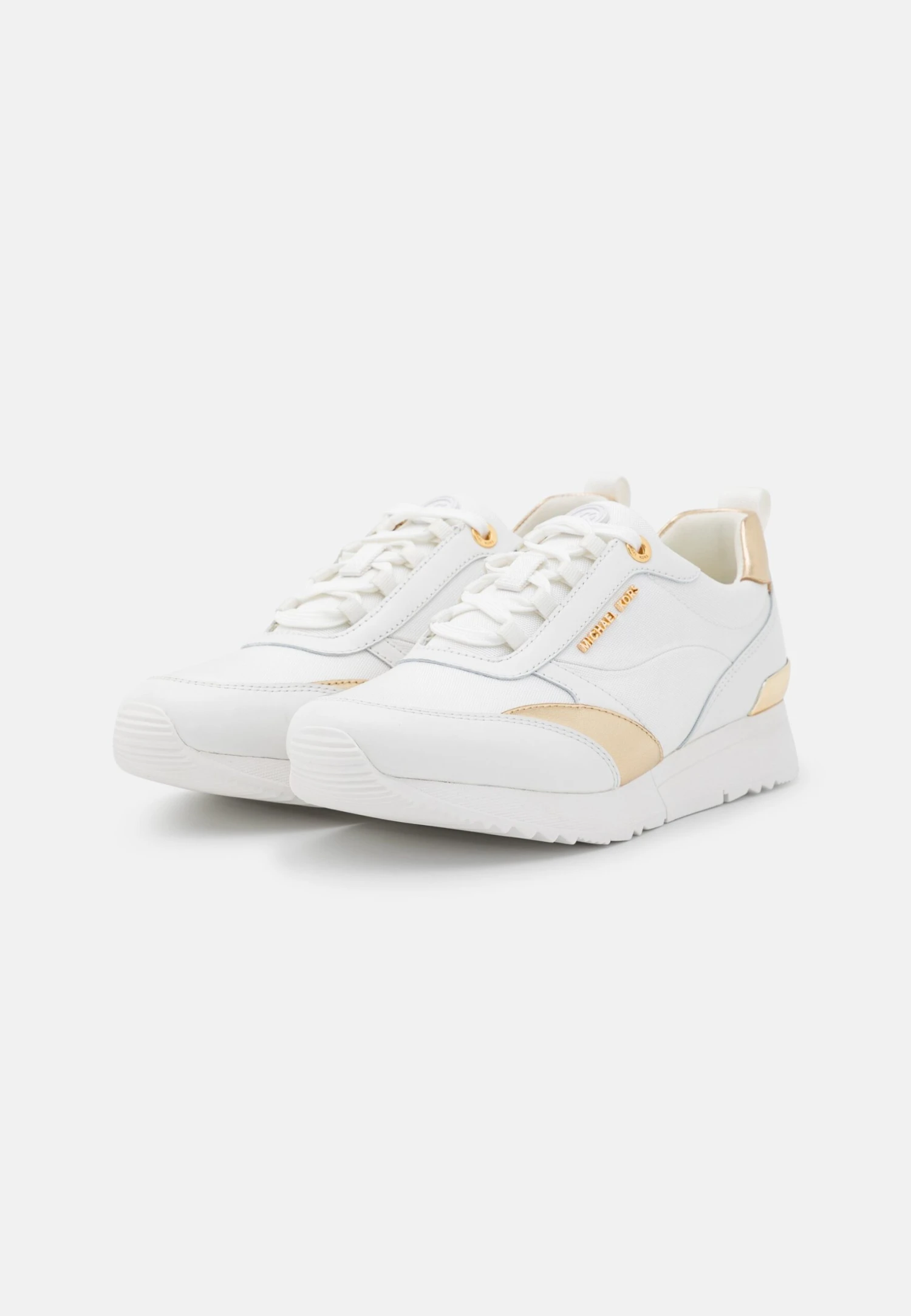 MICHAEL Michael Kors Allie Stride Trainer - Sneakers Laag - Optic White/Pale Gold 5 MICHAEL Michael Kors Allie Stride Trainer - Sneakers Laag - Optic White/Pale Gold - Afbeelding 3