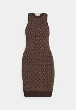 MICHAEL Michael Kors Eco Bold Logo - Jurk - Chocolate 12 MICHAEL Michael Kors Eco Bold Logo - Jurk - Chocolate -MICHAEL Michael Kors a1de56be7c9b43439ca3845b5f92d5f1