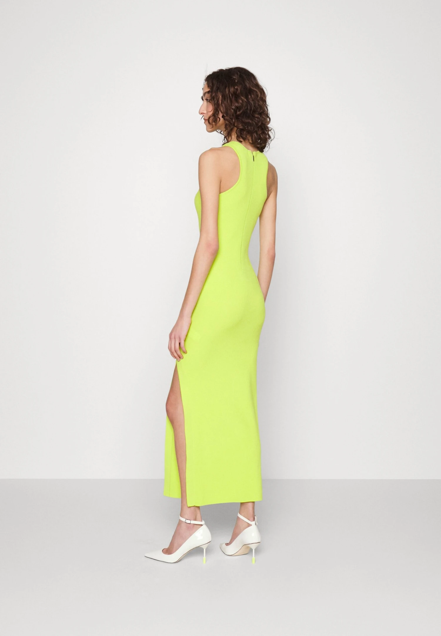MICHAEL Michael Kors Tank Side Slit Maxi- Jurk - Brt Limeade 5 MICHAEL Michael Kors Tank Side Slit Maxi- Jurk - Brt Limeade - Afbeelding 3
