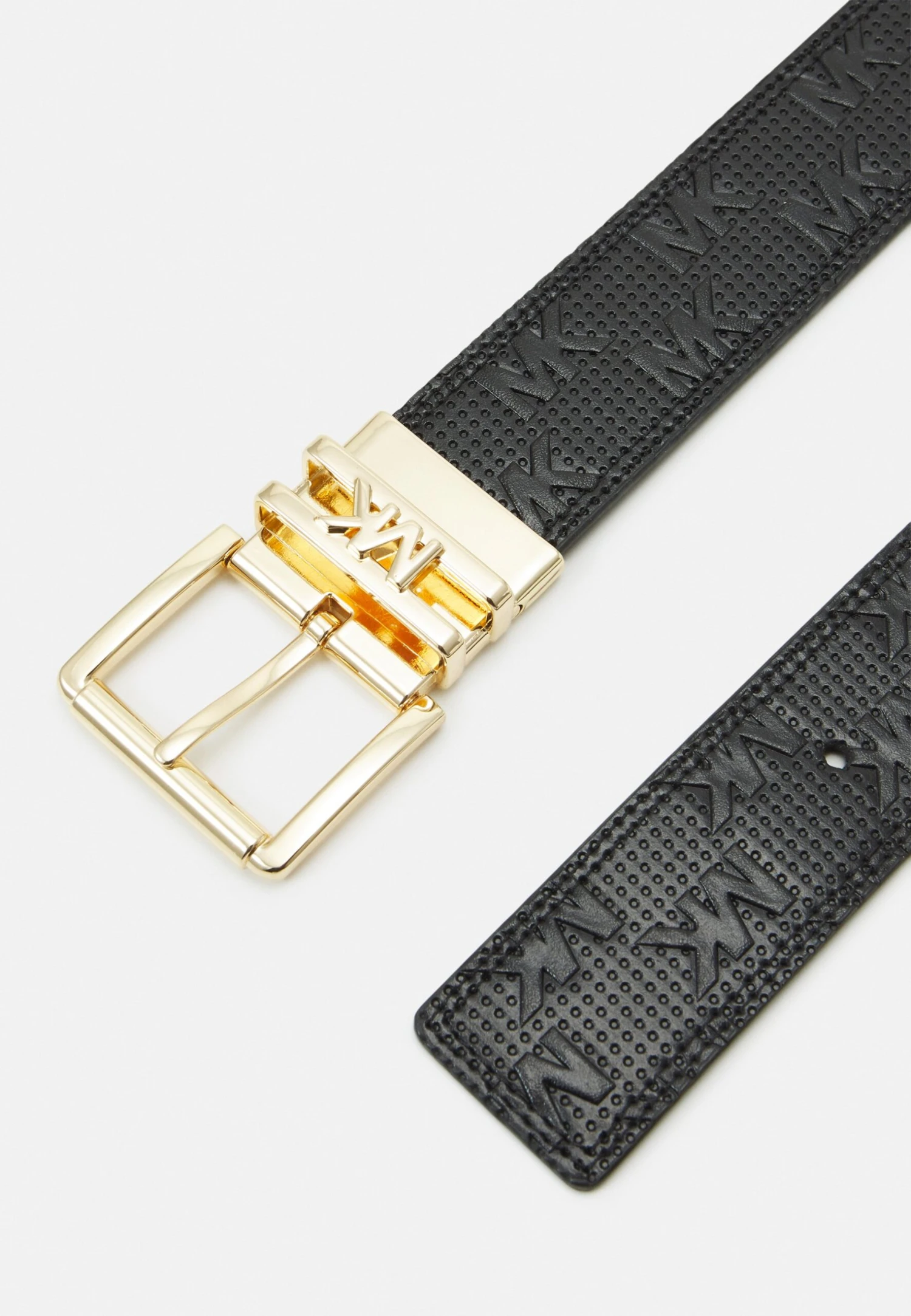 MICHAEL Michael Kors Reversible Belt - Riem - Black Reversing To Chocolate/Gold 4 MICHAEL Michael Kors Reversible Belt - Riem - Black Reversing To Chocolate/Gold - Afbeelding 2