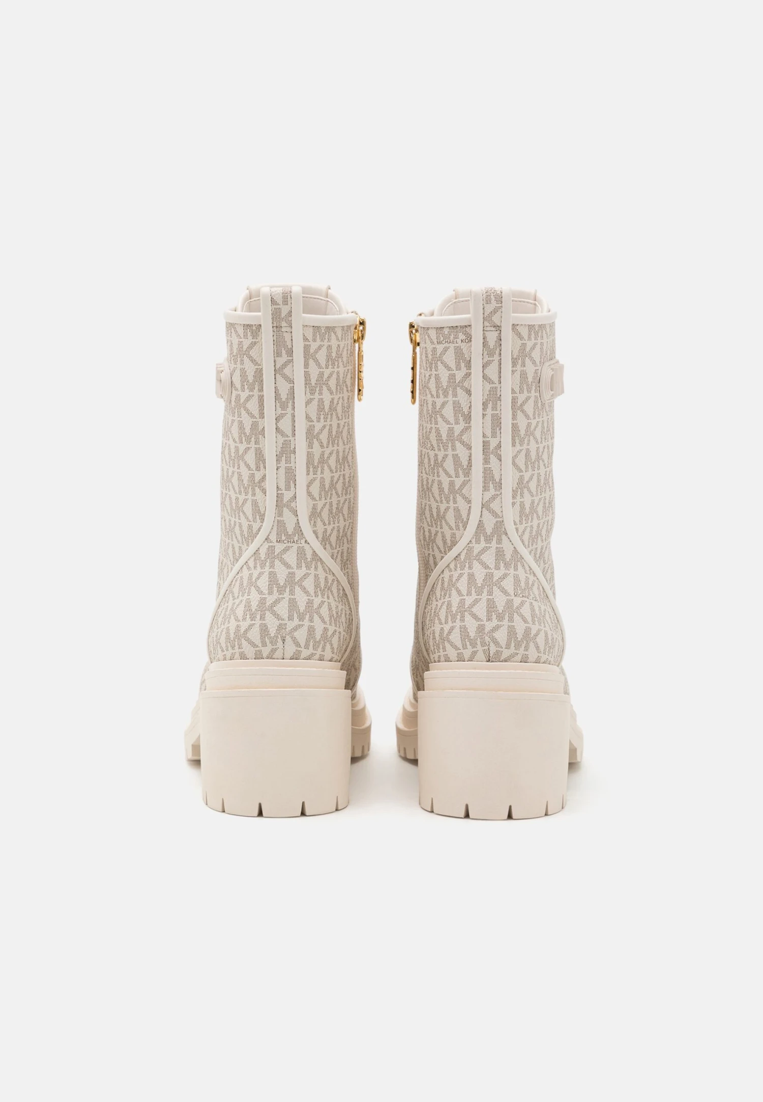 MICHAEL Michael Kors Hanley- Enkellaarsjes Met Plateauzool - Vanilla 6 MICHAEL Michael Kors Hanley- Enkellaarsjes Met Plateauzool - Vanilla - Afbeelding 4