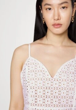 MICHAEL Michael Kors Eyelet Midi- Cocktailjurk - White 12 MICHAEL Michael Kors Eyelet Midi- Cocktailjurk - White -MICHAEL Michael Kors a7d99014530242d2a0d8baa5ca7a7b62