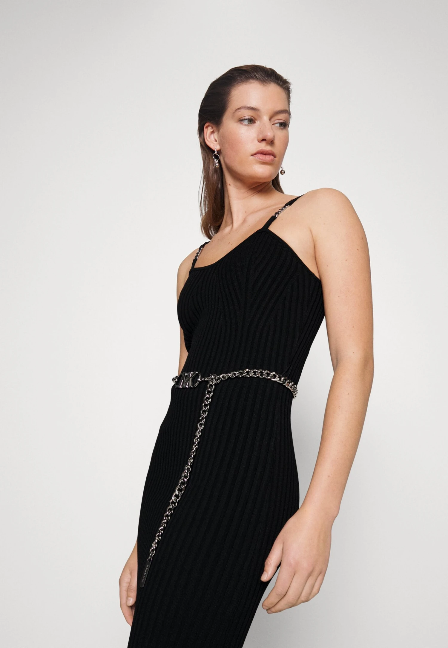 MICHAEL Michael Kors Eco Bustier Midi Dress - Cocktailjurk - Black 6 MICHAEL Michael Kors Eco Bustier Midi Dress - Cocktailjurk - Black - Afbeelding 4