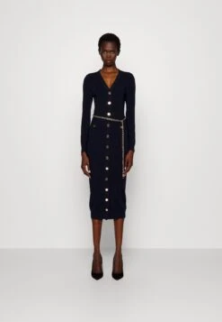 MICHAEL Michael Kors Snaps Midi Cardi - Gebreide Jurk - Midnightblue