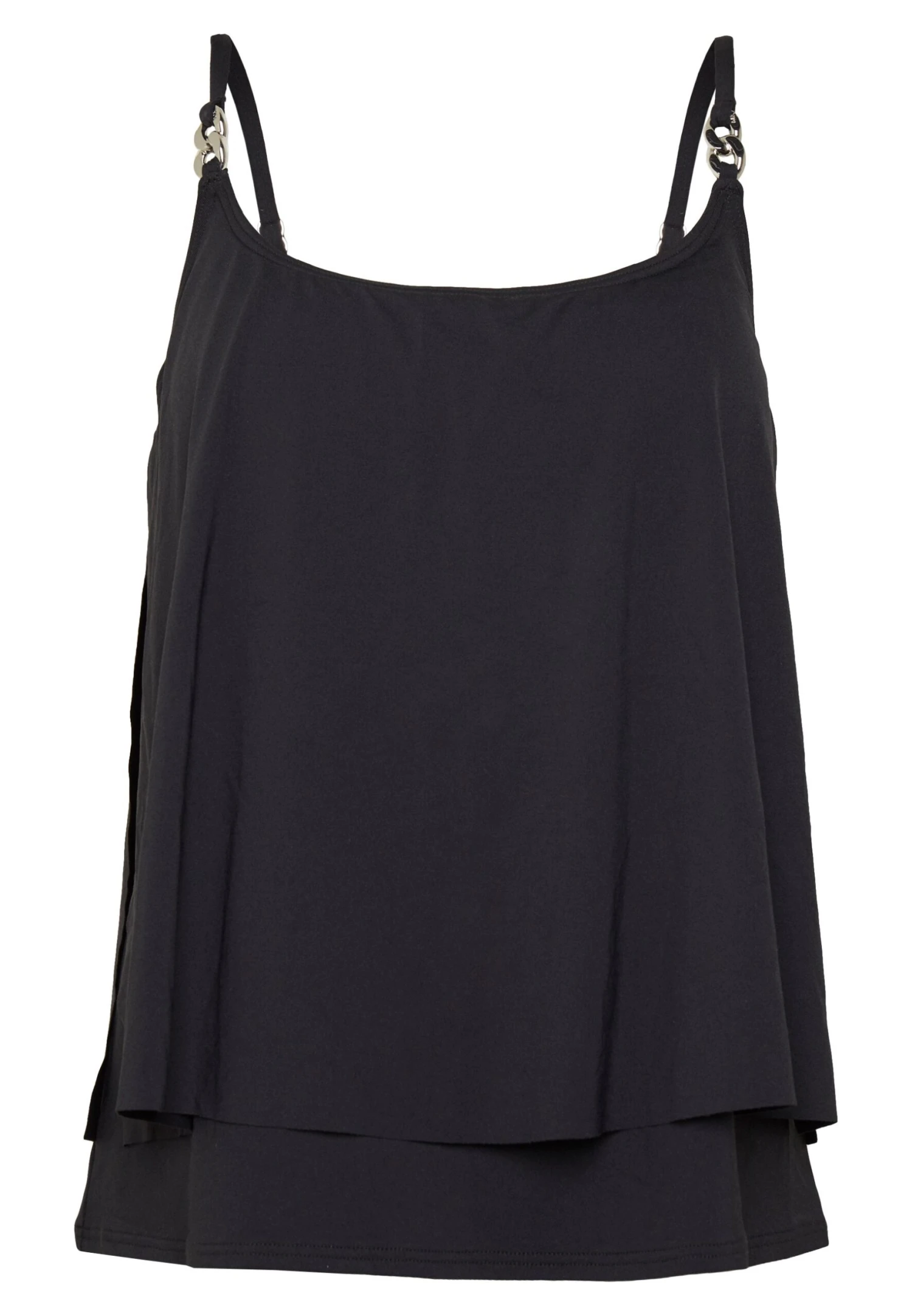 MICHAEL Michael Kors Iconic Solids Double Later Tankini - Bikinitop - Black 7 MICHAEL Michael Kors Iconic Solids Double Later Tankini - Bikinitop - Black - Afbeelding 5