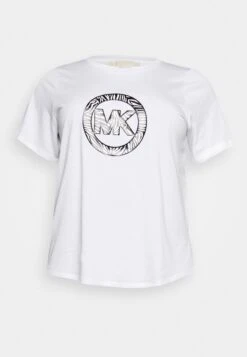 MICHAEL Michael Kors Zebra Charm Logo Tee - T-Shirt Print - White 12 MICHAEL Michael Kors Zebra Charm Logo Tee - T-Shirt Print - White -MICHAEL Michael Kors ab4af0250f004a789cfad67b69c128b1
