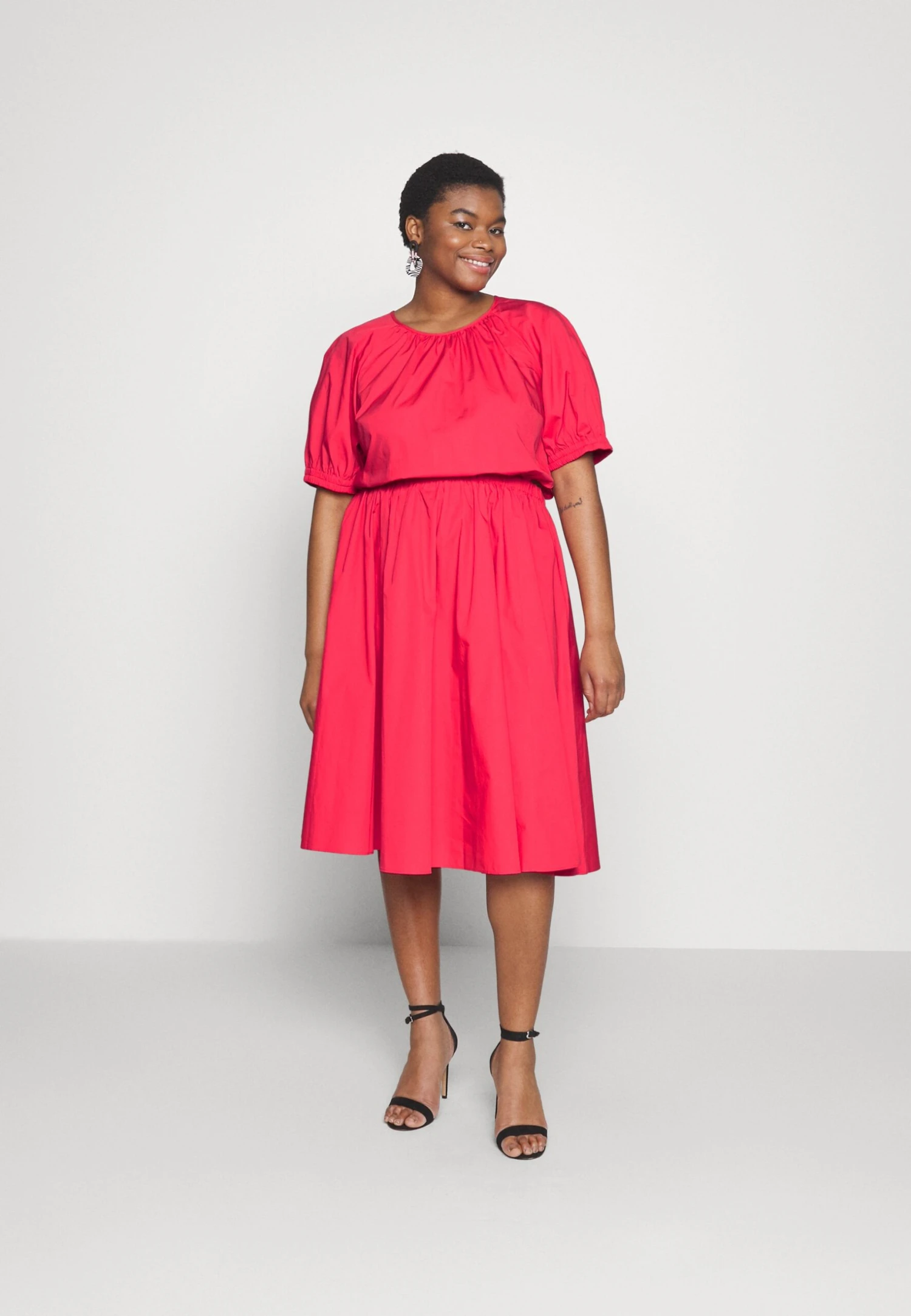 MICHAEL Michael Kors Cutout Midi - Jurk - Geranium 3 MICHAEL Michael Kors Cutout Midi - Jurk - Geranium