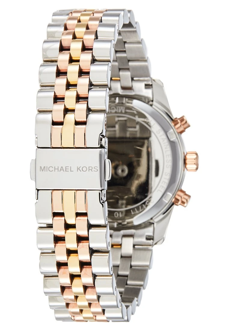 Michael Kors Lexington - Chronograaf - Silver-Coloured/Gold-Coloured/Rosegold-Coloured 5 Michael Kors Lexington - Chronograaf - Silver-Coloured/Gold-Coloured/Rosegold-Coloured - Afbeelding 3