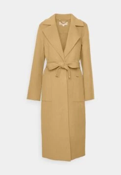 MICHAEL Michael Kors Belted Wrap Style Face Coat - Mantel - Camel -MICHAEL Michael Kors ae832ce8de594db6b38bc52c7fa2b80e