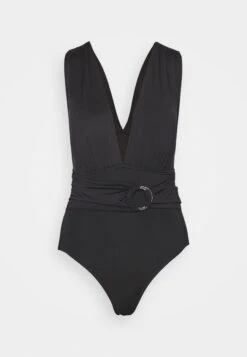 MICHAEL Michael Kors Iconic Solids Belted Surplice Plunge Onepiece - Badpak - Black 12 MICHAEL Michael Kors Iconic Solids Belted Surplice Plunge Onepiece - Badpak - Black -MICHAEL Michael Kors aebf1e06b7874a0795bb9f2f76c807dc