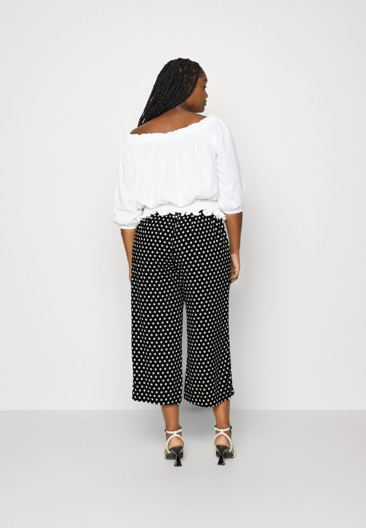 MICHAEL Michael Kors Polka Dot Wide Leg Pant - Broek - Black/White 5 MICHAEL Michael Kors Polka Dot Wide Leg Pant - Broek - Black/White - Afbeelding 3
