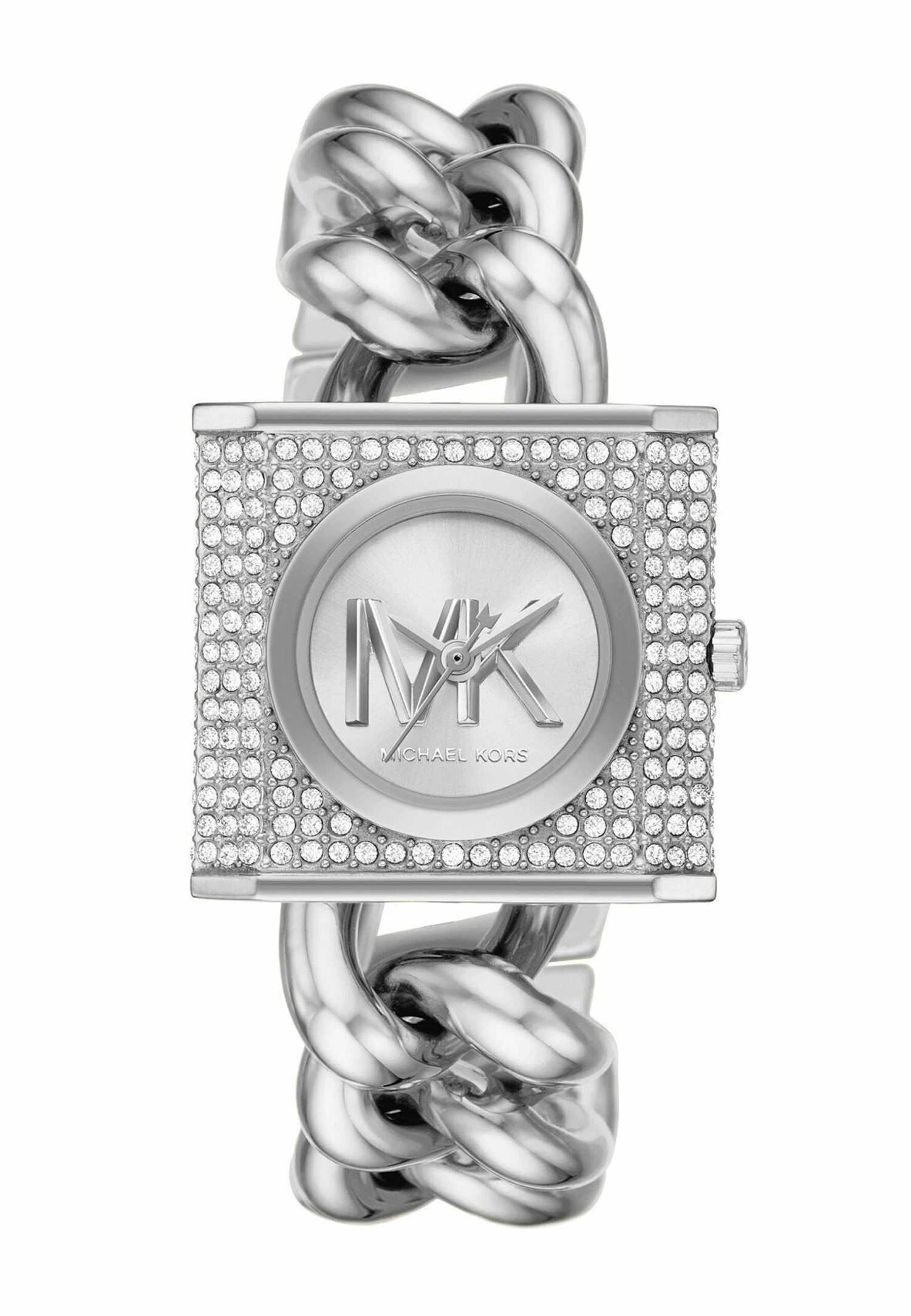 Michael Kors Traditional Mk Chain Lock - Horloge - Silver-Coloured 4 Michael Kors Traditional Mk Chain Lock - Horloge - Silver-Coloured - Afbeelding 2