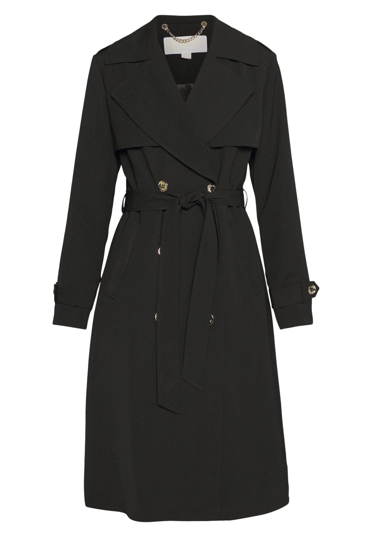 MICHAEL Michael Kors Drapy - Trenchcoat - Black 10 MICHAEL Michael Kors Drapy - Trenchcoat - Black - Afbeelding 8