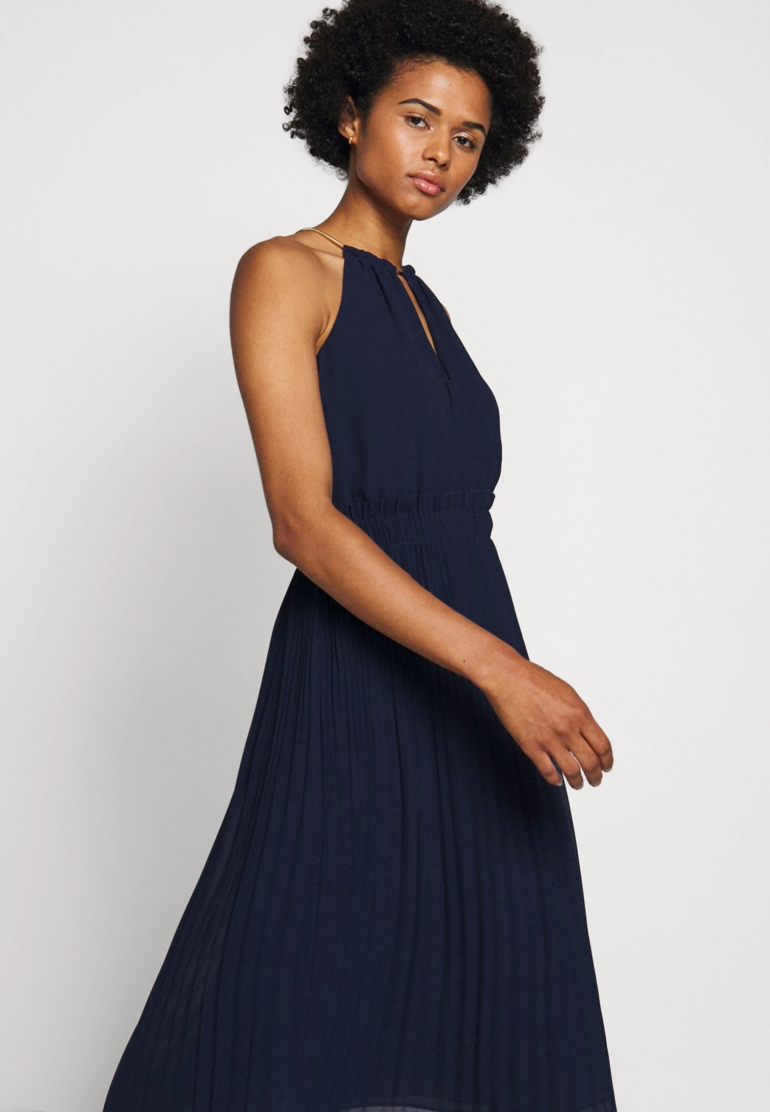 MICHAEL Michael Kors Chain Neck Midi Dress- Cocktailjurk - True Navy 7 MICHAEL Michael Kors Chain Neck Midi Dress- Cocktailjurk - True Navy - Afbeelding 5