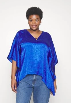 MICHAEL Michael Kors Hank Logo Top - Blouse - Royal