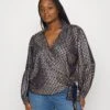 MICHAEL Michael Kors Chain Wrap- Blouse - Midnightblue -MICHAEL Michael Kors b41849614ca346d3a3a7406a27ad00b9