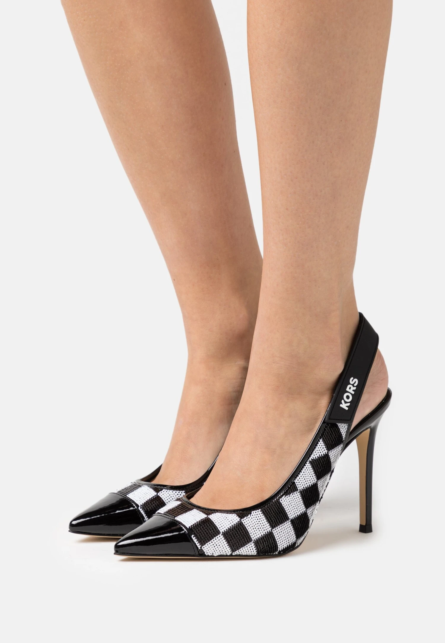 MICHAEL Michael Kors Kourtney Toe Cap Sling - Klassieke Pumps - Black/Optic White 3 MICHAEL Michael Kors Kourtney Toe Cap Sling - Klassieke Pumps - Black/Optic White