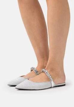 MICHAEL Michael Kors Jessa Flex Flat Mule - Muiltjes - Silver-Coloured