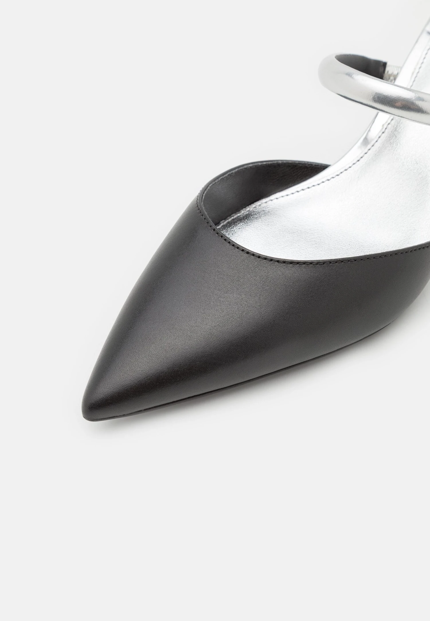 MICHAEL Michael Kors Jessa Mule Kitten - Muiltjes Met Hak - Black/Silver 9 MICHAEL Michael Kors Jessa Mule Kitten - Muiltjes Met Hak - Black/Silver - Afbeelding 7