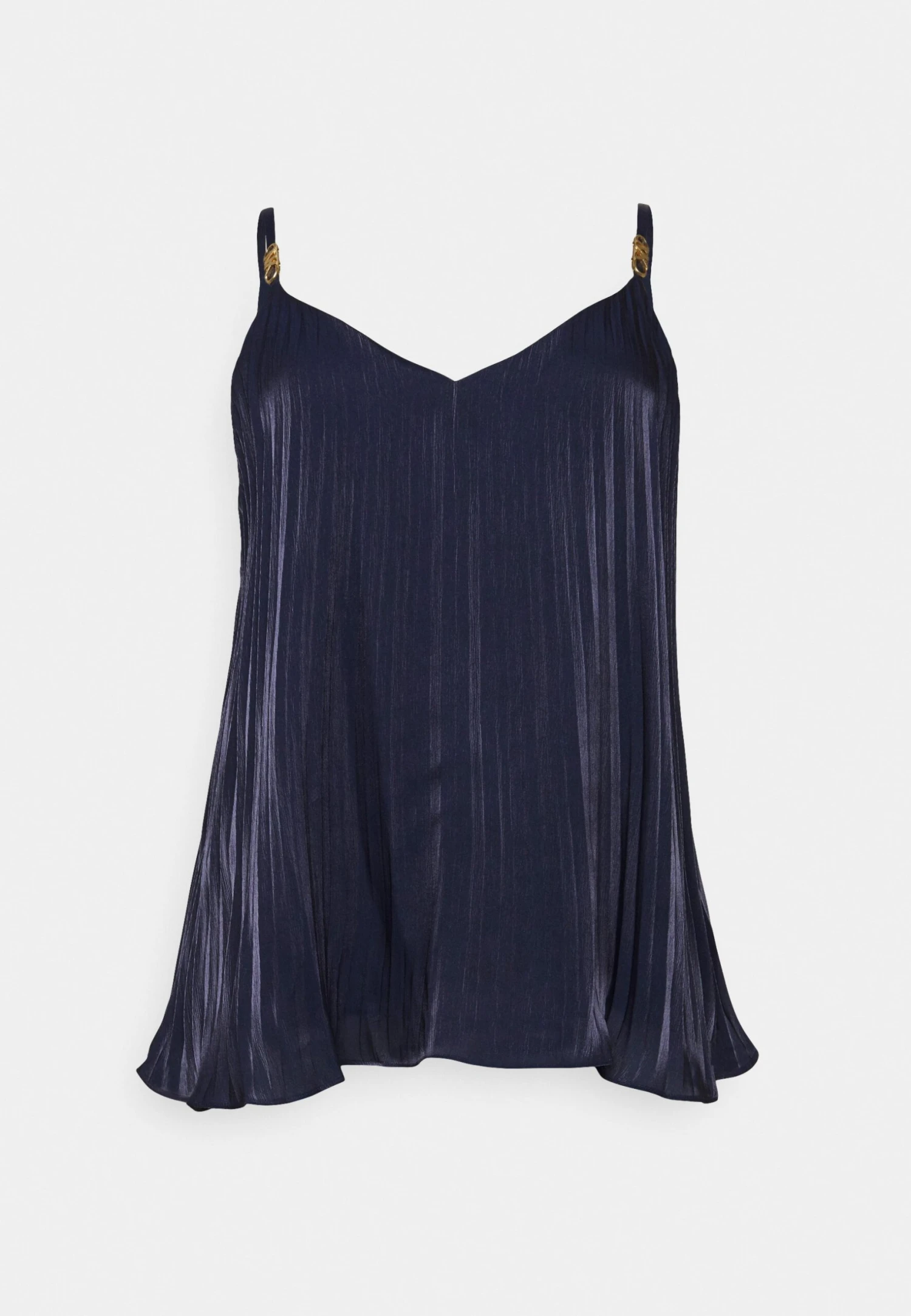 MICHAEL Michael Kors Iridescent Pleated Tank - Top - Midnightblue 6 MICHAEL Michael Kors Iridescent Pleated Tank - Top - Midnightblue - Afbeelding 5
