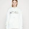 MICHAEL Michael Kors Emboss Kors Hoodie - Hoodie - White 1 MICHAEL Michael Kors Emboss Kors Hoodie - Hoodie - White -MICHAEL Michael Kors ba35bc9368114d3888138d730508300a