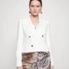 MICHAEL Michael Kors Fitted Db Crop Blazer - Blazer - White 1 MICHAEL Michael Kors Fitted Db Crop Blazer - Blazer - White -MICHAEL Michael Kors ba8f9624902443d0a63c71780261039f