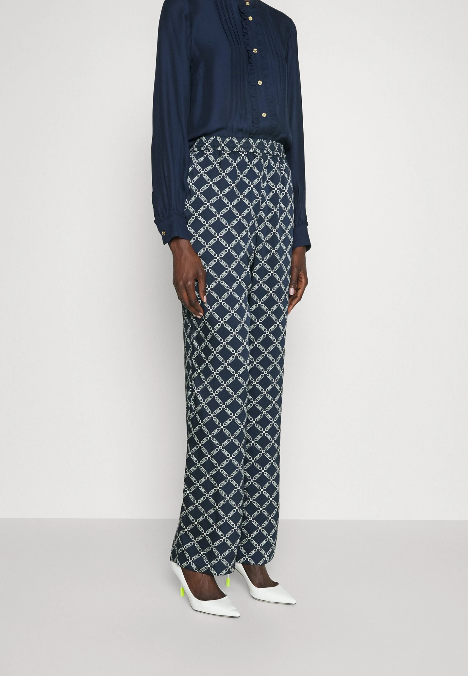 MICHAEL Michael Kors Empire Pull On Pant - Broek - Midnightblue 3 MICHAEL Michael Kors Empire Pull On Pant - Broek - Midnightblue