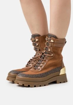 MICHAEL Michael Kors Rowan Lace Up - Enkellaarsjes Met Plateauzool - Brown