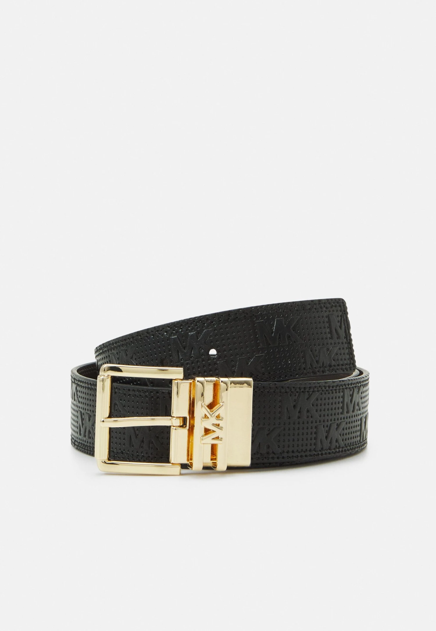 MICHAEL Michael Kors Reversible Belt - Riem - Black Reversing To Chocolate/Gold 3 MICHAEL Michael Kors Reversible Belt - Riem - Black Reversing To Chocolate/Gold
