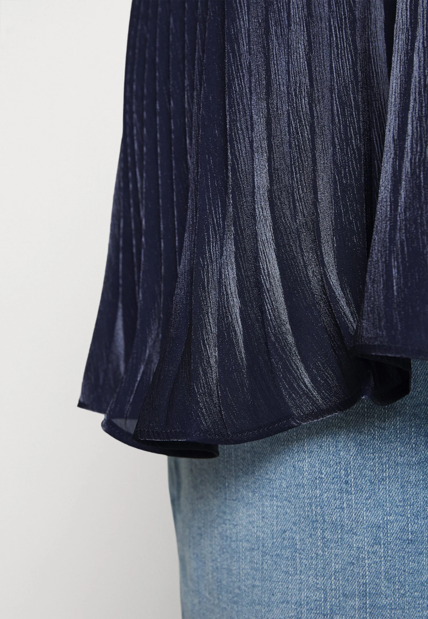 MICHAEL Michael Kors Iridescent Pleated Tank - Top - Midnightblue 5 MICHAEL Michael Kors Iridescent Pleated Tank - Top - Midnightblue - Afbeelding 4