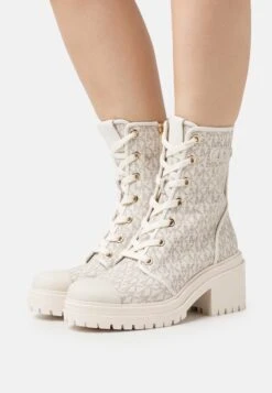 MICHAEL Michael Kors Hanley- Enkellaarsjes Met Plateauzool - Vanilla