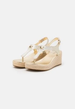 MICHAEL Michael Kors Laney Thong - Sandalen Met Sleehak - Pale Gold -MICHAEL Michael Kors c0517f0356ea4d0cb612bf7ebc228e7e