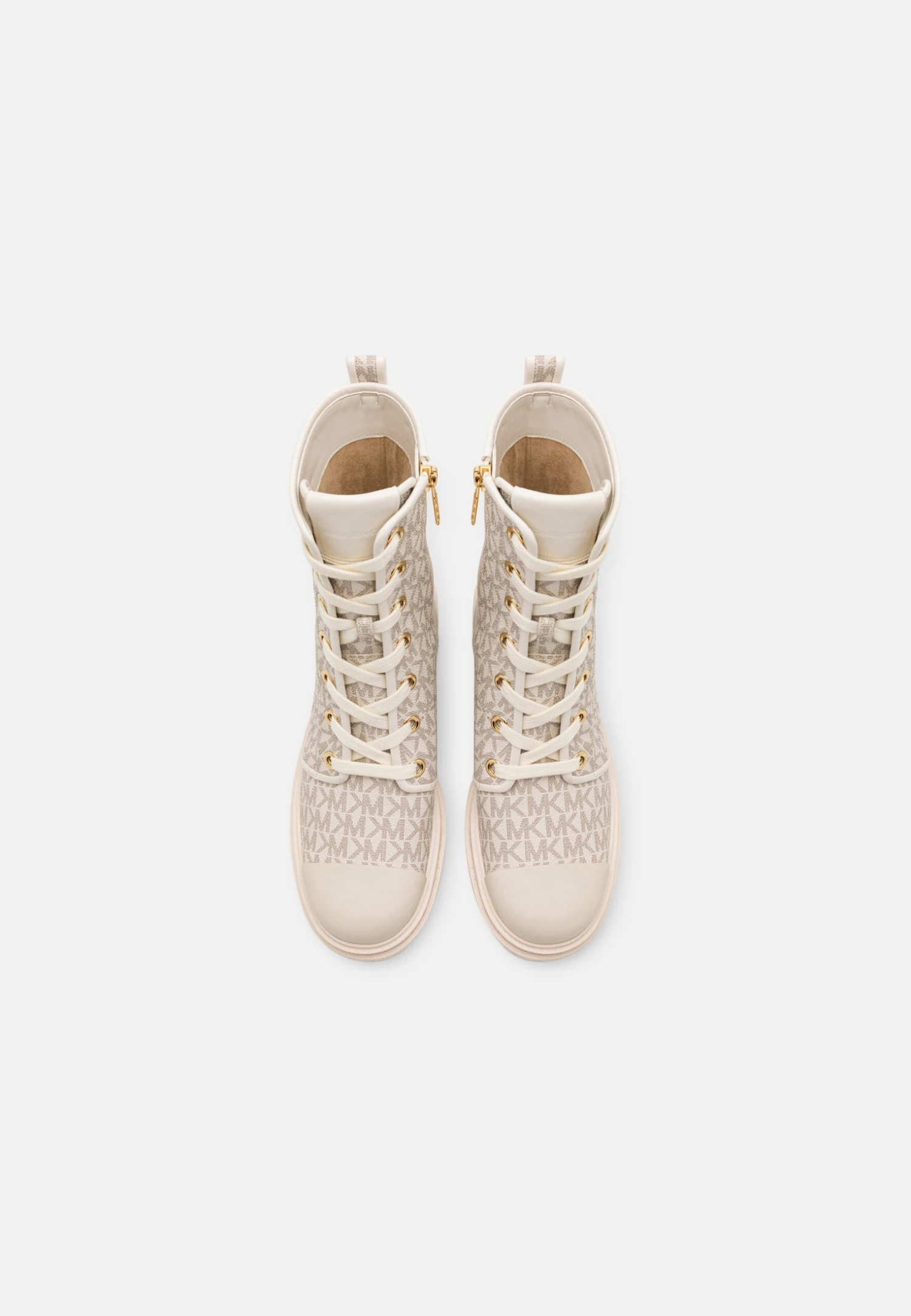 MICHAEL Michael Kors Hanley- Enkellaarsjes Met Plateauzool - Vanilla 7 MICHAEL Michael Kors Hanley- Enkellaarsjes Met Plateauzool - Vanilla - Afbeelding 5