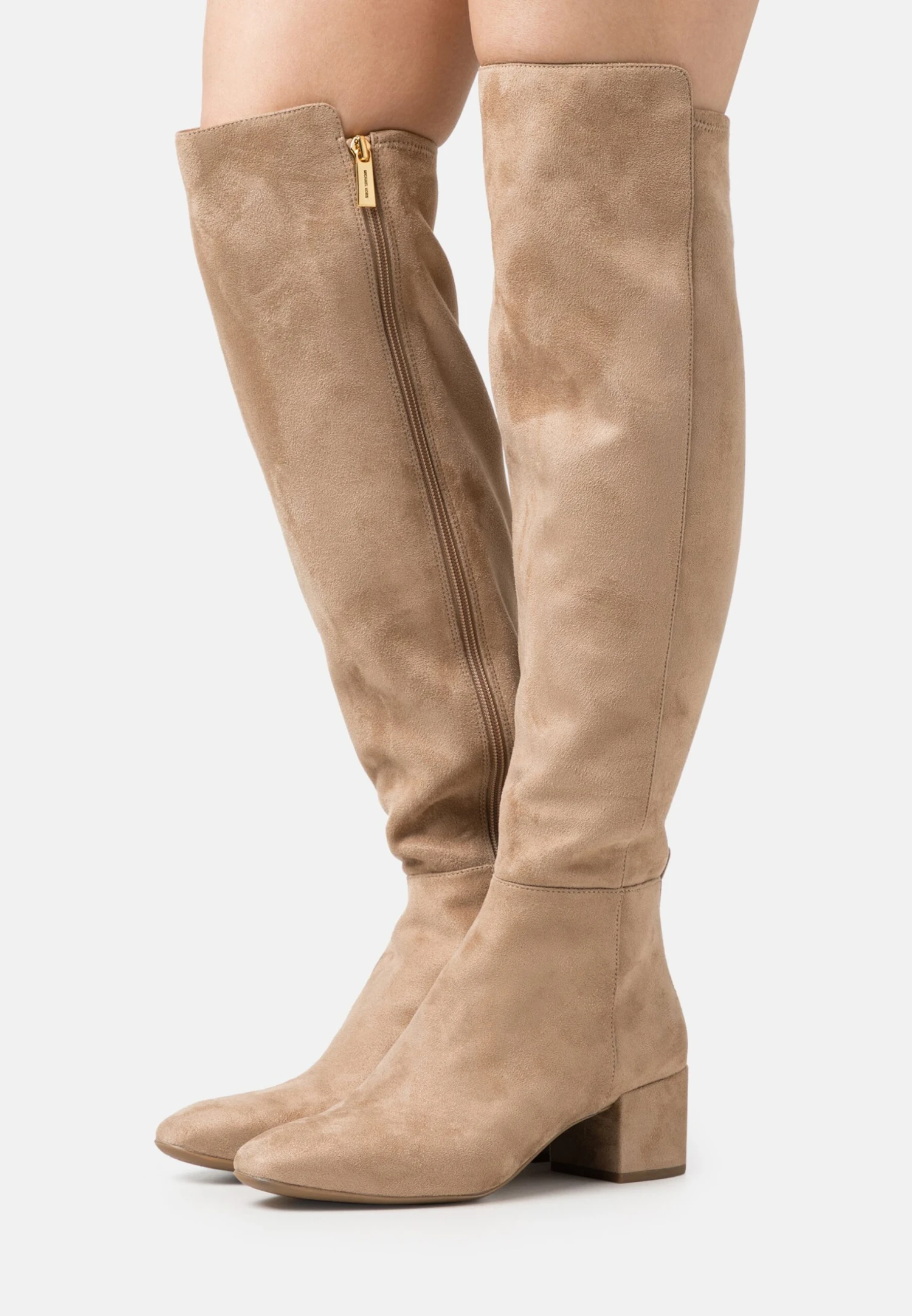 MICHAEL Michael Kors Braden Mid Boot - Overknee Laarzen - Camel 3 MICHAEL Michael Kors Braden Mid Boot - Overknee Laarzen - Camel