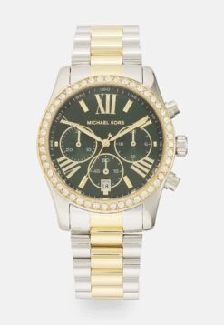 MICHAEL Michael Kors 46 Michael Kors Lexington Lux - Chronograaf - Silver-Coloured/Gold-Coloured